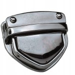 Zamek zapięcie metalowe do teczki 43 / 39 mm czarny nikiel
