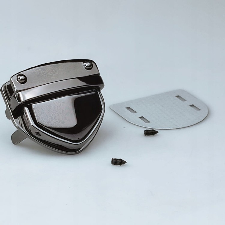 Zamek zapięcie metalowe do teczki 43 / 39 mm czarny nikiel
