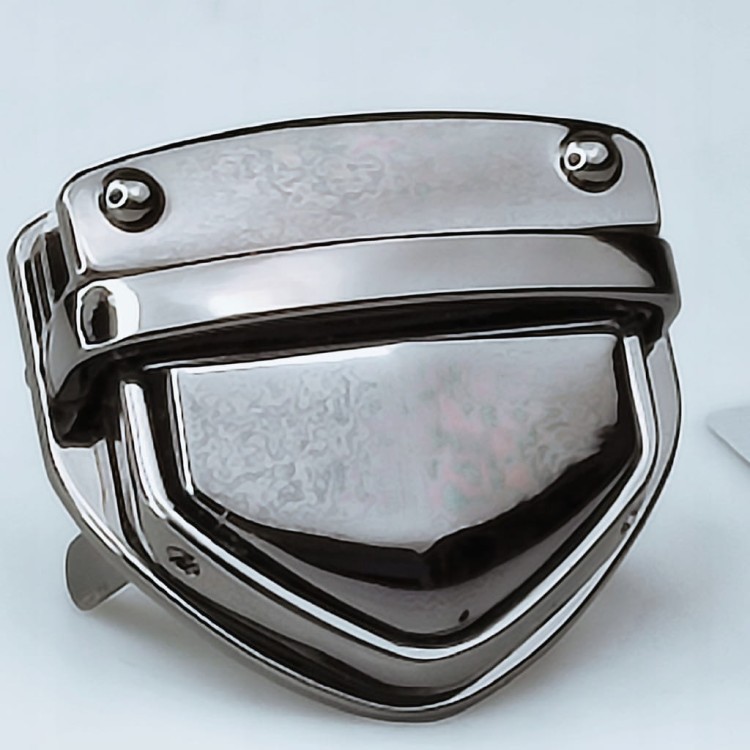 Zamek zapięcie metalowe do teczki 43 / 39 mm czarny nikiel