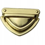 Zamek zapięcie do teczki 40 / 23 mm złoty