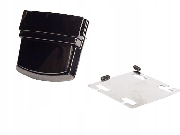 Zamek zapięcie do teczki torebki 43 x 43 mm czarny