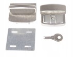 Zamek zapięcie metalowe do teczki 43 / 42 mm nikiel