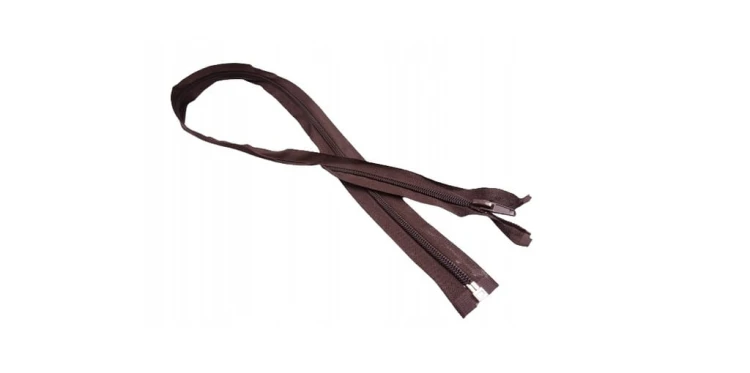 Zamek błyskawiczny rozdzielczy # 5 spiralny 75 cm ciemny brąz 1 szt