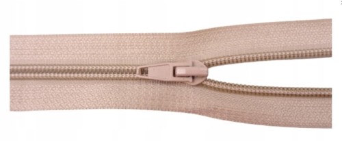 Zamek błyskawiczny rozdzielczy spiralny # 5 żyłkowy 85 cm beż 10 sztuk