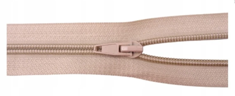 Zamek błyskawiczny rozdzielczy spiralny # 5 żyłkowy 85 cm beż 10 sztuk