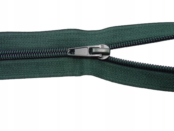 Zamek błyskawiczny rozdzielczy spiralny # 5 żyłkowy 85 cm zielony 10 sztuk