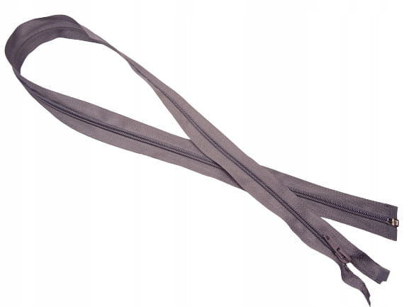 Zamek rozdzielczy spiralny # 5 żyłkowy 85 cm ciemny szary 10 sztuk