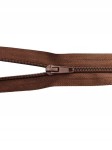 Zamek błyskawiczny rozdzielczy spiralny # 5 żyłkowy 85 cm brązowy 10 sztuk