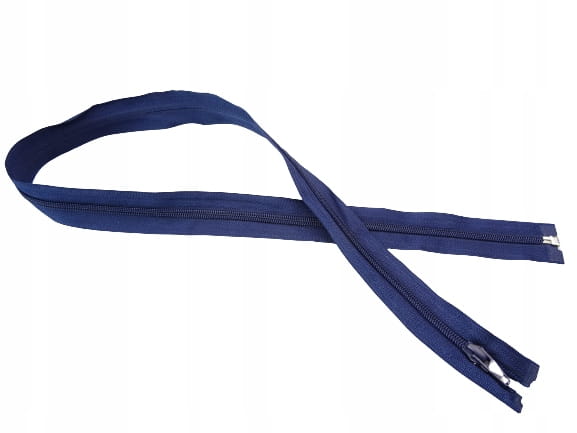 Zamek błyskawiczny rozdzielczy spiralny # 5 żyłkowy 80 cm granatowy 10 szt