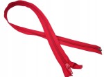 Zamek błyskawiczny rozdzielczy spiralny # 5 żyłkowy 80 cm czerwony 10 szt