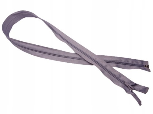 Zamek błyskawiczny rozdzielczy spiralny # 5 żyłkowy 80 cm szary 10 sztuk