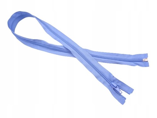 Zestaw 10 x zamek rozdzielczy # 5 spiralny 80 cm niebieski