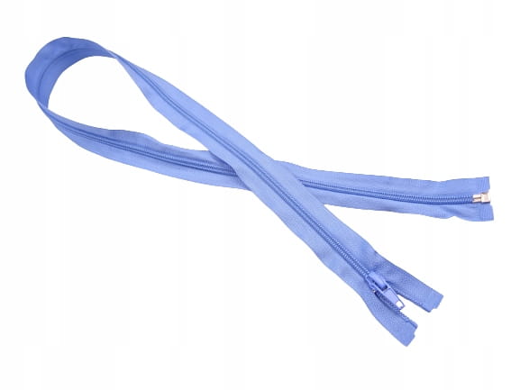 Zestaw 10 x zamek rozdzielczy # 5 spiralny 80 cm niebieski
