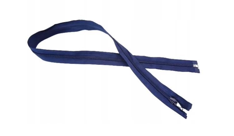 Zamek błyskawiczny rozdzielczy spiralny # 5 żyłkowy 75 cm granatowy 10 szt