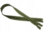 Zamek błyskawiczny rozdzielczy spiralny # 5 żyłkowy 75 cm oliwka 10 sztuk