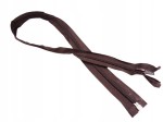 Zamek rozdzielczy spiralny # 5 żyłkowy 75 cm ciemny brąz 10 sztuk