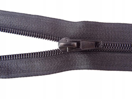 Zamek błyskawiczny rozdzielczy spiralny # 5 żyłkowy 70 cm czarny 10 sztuk