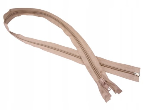 Zestaw 10 x zamek rozdzielczy # 5 spiralny 70 cm beż