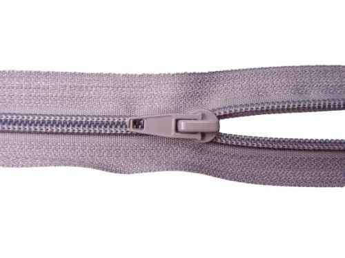 Zestaw 10 x zamek rozdzielczy # 5 spiralny 70 cm szary