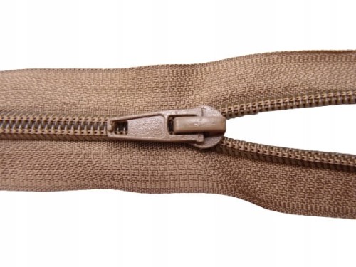 Zestaw 10 x zamek rozdzielczy # 5 spiralny ciemny beż 70 cm