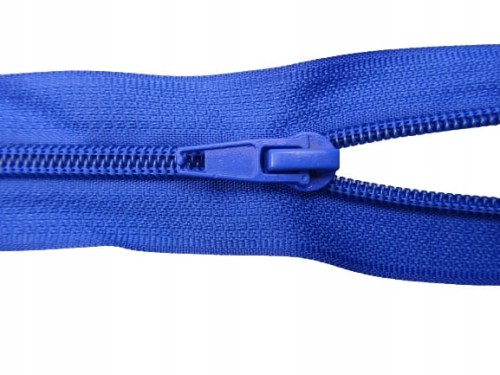 Zestaw 10 x zamek rozdzielczy # 5 spiralny 65 cm niebieski