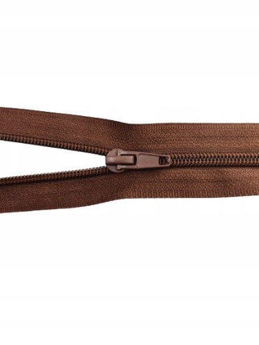 Zestaw 10 x zamek rozdzielczy # 5 spiralny brąz 60 cm