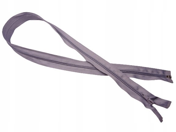 Zestaw 10 x zamek rozdzielczy # 5 spiralny 50 cm szary