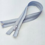 Zestaw 10 x zamek rozdzielczy # 5 spiralny jasny szary 50 cm
