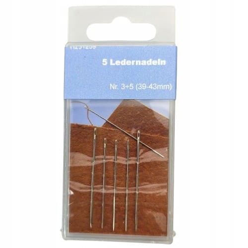 Igły igła ostre do szycia skóry zestaw 5 sztuk