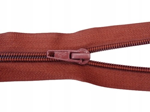 Zamek błyskawiczny rozdzielczy spiralny # 5 żyłkowy 80 cm brązowy