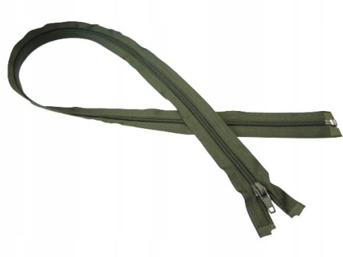 Zamek błyskawiczny rozdzielczy spiralny # 5 żyłkowy 80 cm oliwkowy