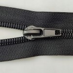 Zamek suwak nierozdzielczy spiralny # 7 żyłkowy do butów 25 cm czarny