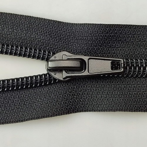 Zamek suwak nierozdzielczy spiralny # 7 żyłkowy do butów 25 cm czarny