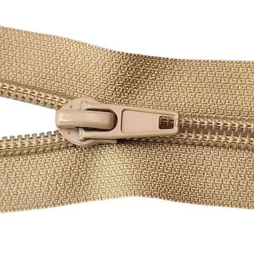 Zamek nierozdzielczy spiralny # 7 żyłkowy do butów plecaka torby 50 cm beż