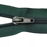 Zamek błyskawiczny rozdzielczy spiralny # 5 żyłkowy 85 cm zielony 1 sztuka