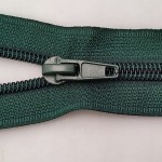 Zamek błyskawiczny rozdzielczy spiralny # 5 żyłkowy 85 cm zielony 1 sztuka