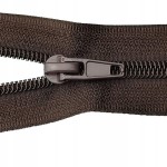 Zamek błyskawiczny rozdzielczy spiralny # 5 żyłkowy 85 cm ciemny brąz