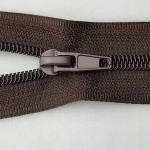 Zamek błyskawiczny rozdzielczy spiralny # 5 żyłkowy 85 cm ciemny brąz