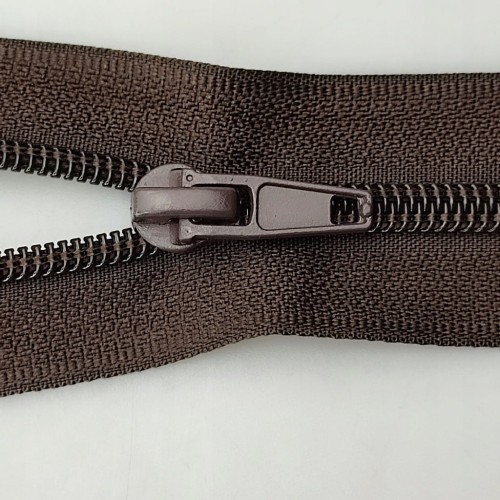 Zamek błyskawiczny rozdzielczy spiralny # 5 żyłkowy 85 cm ciemny brąz