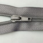 Zamek błyskawiczny rozdzielczy spiralny # 5 żyłkowy 85 cm szary 1 sztuka