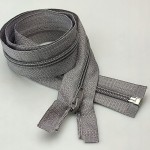 Zamek błyskawiczny rozdzielczy spiralny # 5 żyłkowy 85 cm szary 1 sztuka