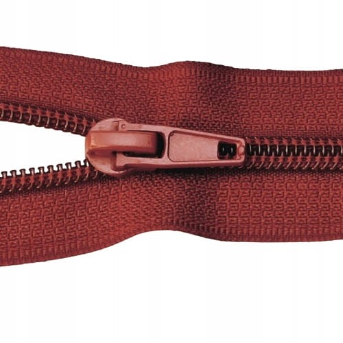 Zamek błyskawiczny rozdzielczy spiralny # 5 żyłkowy bordowy 75 cm