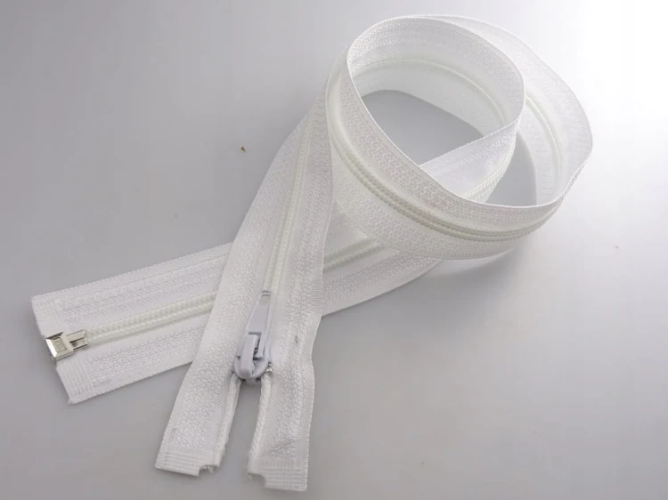 Zestaw 10 x zamek rozdzielczy # 5 spiralny biały 40 cm