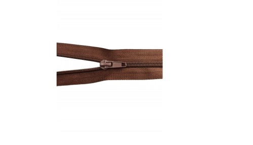 Zamek błyskawiczny rozdzielczy spiralny # 5 żyłkowy brąz 30 cm 1 sztuka