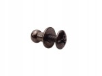Knopik śruba do paska 6 mm 100 sztuk czarny nikiel