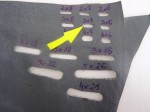 Wybijak wycinak dziurkacz owalny do skóry / tkanin / eko skóry 3 x 7 mm