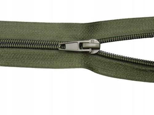 Zestaw 10 x zamek rozdzielczy # 5 spiralny oliwka 35 cm