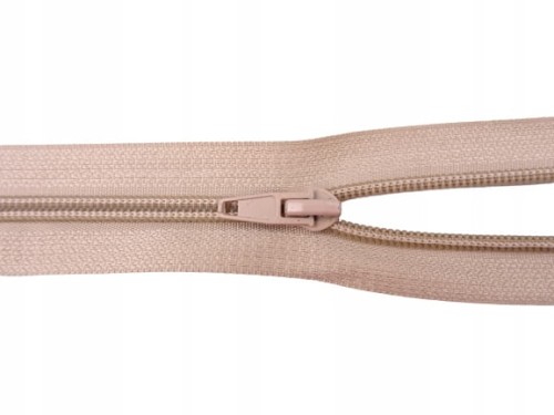 Zamek błyskawiczny rozdzielczy spiralny # 5 żyłkowy 55 cm beż