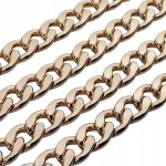Łańcuszek GRUBY metalowy 16 / 12 / 3 mm do torebki 100 cm złoty