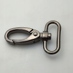 Karabińczyk gruby do paska torebki 32 / 60 mm czarny nikiel (43b)